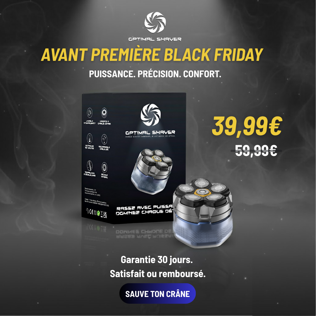 ZEON™ – Rase ton crâne en 90 secondes, sans effort.