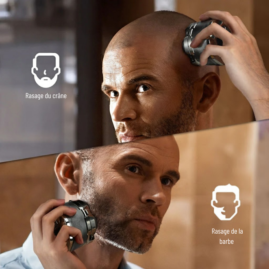 ZEON™ – Rase ton crâne en 90 secondes, sans effort.